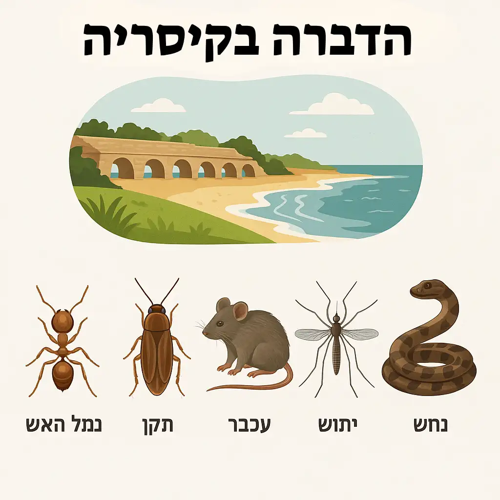 הדברה בקיסריה