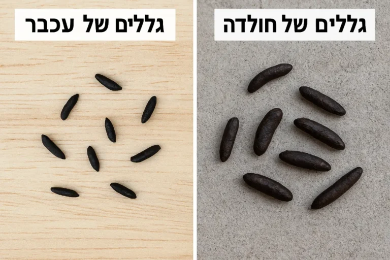 זיהוי גללים הדברה בזכרון יעקב